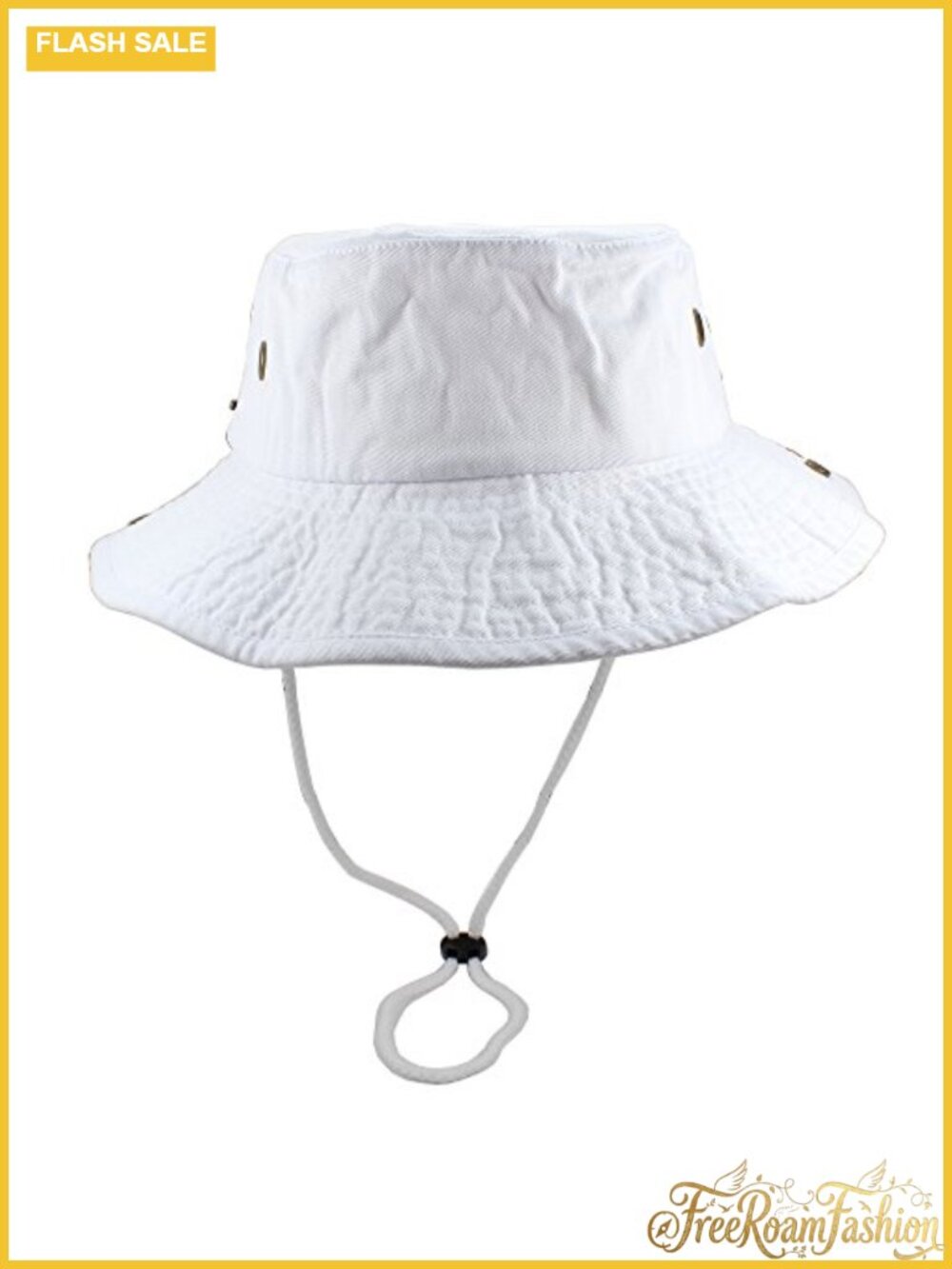 100% Cotton Stone-Washed Adjustable Bucket Boonie Sun Hat